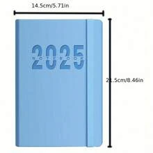 Calendario 2025 Nuevo Registro de Disciplina Personal Chequeo de Gestión del Tiempo Una página por día Plan de 365 días Oficina - Azul - Ver 2