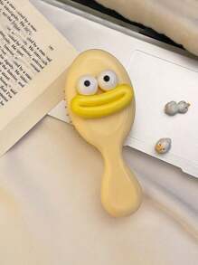 1 pieza Peine cojín de aire en forma de queso de dibujos animados y peine espejo plegable, peine mini portátil con cepillo de pelo y espejo de maquillaje incorporado.,herramientas para el cabello peines peine pelo cepillo pelo de peines cepillo pelo - Amarillo - Ver 9