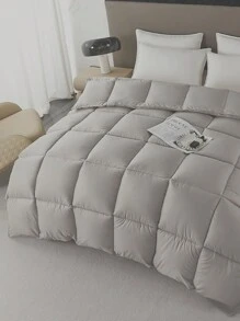 Chăn bông Lux Decor - Chăn bông bốn mùa cho giấc ngủ mùa hè có viền góc - Lớp lông thay thế - Mềm mại, thoáng khí Bộ đồ giường đa năng & Trang trí phòng ngủ - Đường khâu hộp sang trọng - Lý tưởng cho gia đình và khách sạn - Quà tặng hoàn hảo cho ngày lễ tình nhân & đám cưới - Hot số 1PC - Xám - Xem 7