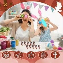 24 件迷你耶稣雕像，圣诞节、复活节、万圣节、感恩节和装饰的多功能基督教装饰品，PVC 桌面雕像，适合节日庆祝 - 彩色 - 查看 8