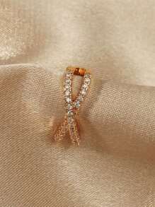 1 chiếc khuyên tai hình chữ X đơn giản thời trang đính đá Zirconia siêu nhỏ, kẹp tai không xỏ khuyên, hoa tai hình chữ thập hình học, phù hợp cho phụ nữ đeo hàng ngày - DZ040417 - Xem 7