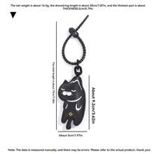 1 pièce Porte-clés  chat dessin animé unisexe, Charm de sac chat amusant, Cadeau pour meilleur ami, Accessoires de voiture, Scolaire, Mignon Goth Y2k