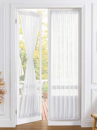 1pc Solid Color Door Curtain Perfect Family Decoration Poyester Material Easy To Clean Dust-Proof And Quick Drying Suitable For Living Room Bedroom Door And Cabinet Decoration