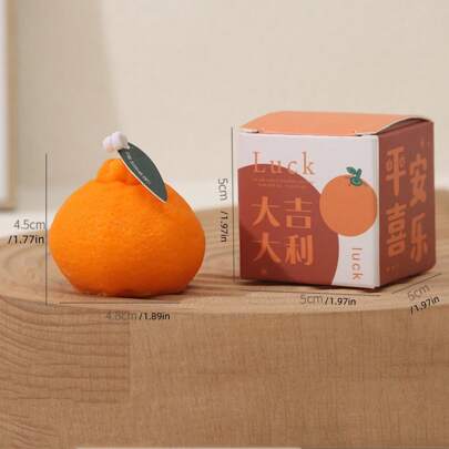 1pc/2pcs/4pcs Ugly Citrus Wax Candles, Handmade Scented Candles, Wedding Favors, Gifts, Birthday Gifts, Party Favors - Creative Souvenirs, Photography Props, Scene Decoration, Aromatherapy, Holiday Gifts, Party Gifts, Holiday Decor Graduation Home Decor Halloween Decor Room Decor Halloween