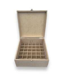 Box For Essential Oils And Nail Polish For 36 Units With Lid, Manicure Organizer - 米色 - 查看 5