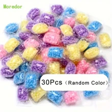 30/50/100 piezas Perlas aromáticas para la colada, perlas perfumadas para lavadora, eliminación de olores, fragancia duradera, cuidado de la ropa, suministros de limpieza - Multicolor - Ver 3