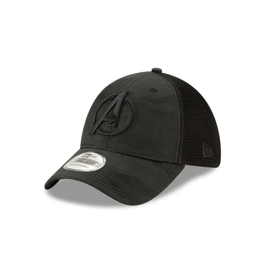 Avengers Symbol Camo 39Thirty Fitted Hat - Black - View 1