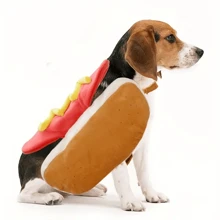 Disfraz de mascota estilo hamburguesa, disfraz de mascota divertido de perro caliente, disfraz de perro para Halloween