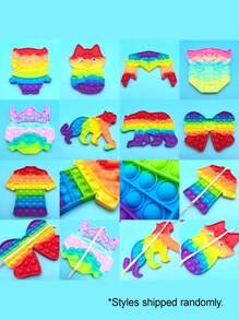 1/2/3/5 件玩具，指尖玩具套装 Popit 游戏缓解成人压力，Pop Its 套装成人礼物，Poppet，Pop Up Poppits Toypop It，指尖玩具，指尖玩具，指尖套装，压力球，压力玩具 - 彩色 - 查看 5