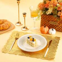 100 piezas Ronda/Rectangular Papel Encaje Doilies Manteles Individuales Papel - Decorativo y Desechable Para Postres, Alimentos Fritos, Decoración de Mesas de Boda, Embalaje de Pasteles Aire Freidora Liners Aire Freidora Papel Airfryer Air Frier