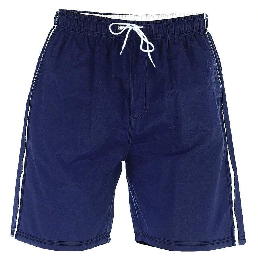 Duke D555 Mens Yarrow Full Length Swim Shorts (Navy) - Navy Blue - View 1