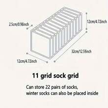 1pc/3pcs/4pcs/5pcs 11-Compartment Simple Mesh Underwear Socks Clothes Organizer Box, Suitable For Home Closetpencil Case Room Decor Decor Home Decor Kitchen Wall Decor Bedroom Decor School Supplies School Decor Decorations Decor Festival Decor Room Decor Home Decor Decor Bedroom Decorbedroom,Organizer,Organiser,Home Storage,White T Shirt Women,Black Pants Women,Ladies Winter Clothes,Dress,Winter Clothes For Ladies,Elegant Woman Dresses,White Shirt For Ladies,Long Sleeve,White Jumpsuit For Women,Spring Dresses For Women,Spring Outfits For Women,Spring,Spring Clothes,Minimalist,Summer Tops