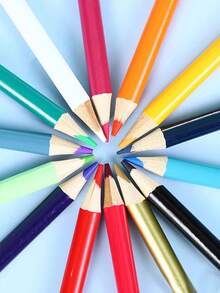 36/24/12 学生画笔/12 支笔套装混合发色/1 支笔套装混合发色艺术油画彩色铅笔 - 彩色 - 查看 2