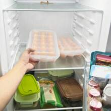 2Pcs Plastic Egg Holder Stackable Egg Storage Box Egg Rack For Refrigerator 18 Cavity Per Container Dishwasher Safe