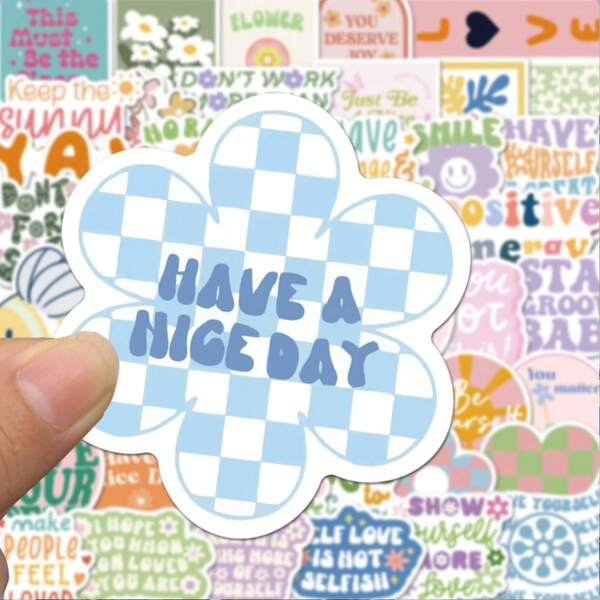 Preppy Inspirational Stickers, 50PCS Pink Vinyl Waterproof Decals For Laptop, Water Bottle, Vinyl Decals For Bicycle ,Refrigerato,R Luggage ,Computer ,Mobile ,Phone ,Skateboard, Bike, Decor,Motivational Gifts,New Year Gift,Hair Decoration,Valentine's Day Gift,Lovers Gift,Sweethearts Gift,Preppy Stickers And Anatomy Stickers Mixed Set