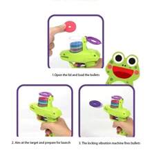 Cat Toy Launcher Interactive Safety Sport Soft Flying Disk Indoor Game Foam Disc Shooter Battery Free Fun For Kittens - Multicolor - View 6