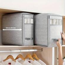 1 件/3 件被子床单储物袋，大号床下储物容器，用于床上用品、枕套，家用节省空间的储物整理器，适用于床下、卧室、家庭、宿舍，适用于秋季家居装饰，适用于旅行储物袋、化妆包、化妆包、度假整理器、大容量化妆品整理器化妆盒，适用于口红、刷子、护肤品、手机、硬币、小物品，适用于家庭、礼物、度假和节日万圣节圣诞节多功能用途 - 灰色 - 查看 4