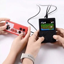 Handheld Retro Video Game Console  Built-In 500 In 1 Classic Games Player - Red - View 7