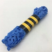 1pc 15yards 5mm Multicolor Polyester Ribbon Zig Zag Ribbons DIY Handmade Material For Wedding Party Christmas Decoration - Pick Colors - View 13