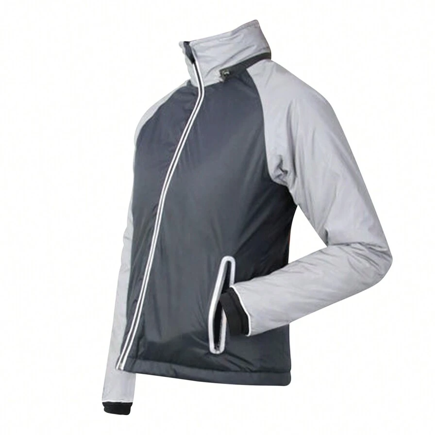 Hy Womens/Ladies Silva Flash Waterproof Padded Jacket (Black/Silver Reflective) - Black - View 1