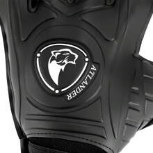 ATLANDER 1 Pair Latex Football Goalkeeper Gloves Fingersave Adults Youth Thickened Football Comfortable Breathable Durable Anti-Slip Professional Finger Protection Save Guard Match Training Wrist Strap Goalkeeper Soccer Outdoor Sports Men Women Goalkeeper Goalie Gloves Black