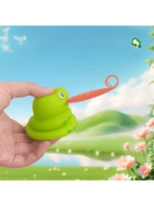 1 件带舌头的挤压青蛙玩具，有趣的坐立不安感官玩具，带声音的挤压抗压力恐龙玩具，适合儿童，玩具恐龙，一岁玩具，儿童玩具，儿童玩具，幼儿男孩玩具，恐龙>适合青少年的坐立不安玩具 - 彩色 - 查看 6