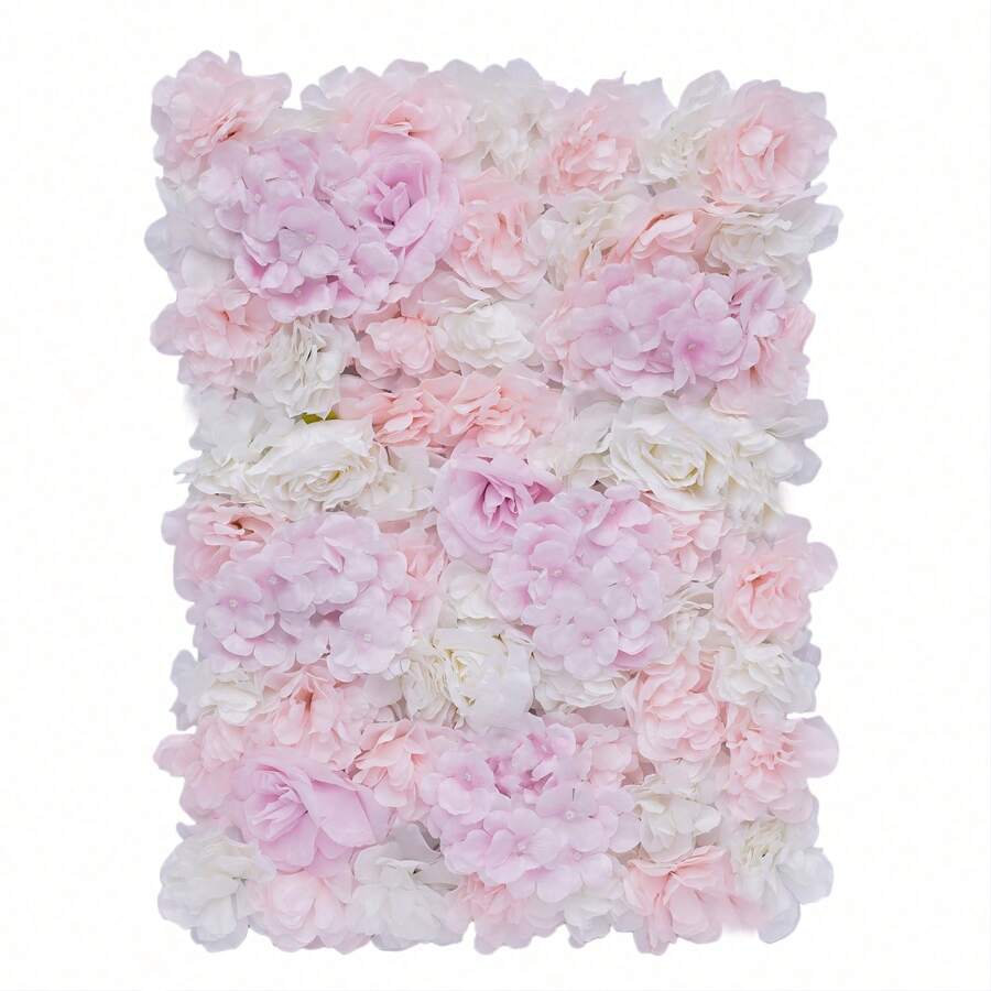HOHOBLA LOYALHEARTDY-BTG 12 Pieces Artificial Flower Wall Artificial Flowers Panel For Garden Wedding Christmas Decor Artificial Plants Artificial Rose Wall 60 X 40cm[Best Gift For Family&Friends] Party Favors Room Decor Bride - Mauve Purple - View 1