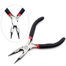 1 Piece Stainless Steel Needle Nose Pliers Multifunctional DIY Jewelry Making Handmade Tool Black Handle - Black - View 13