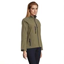 SOLS Womens/Ladies Roxy Soft Shell Jacket (Breathable, Windproof And Water Resistant) (Dark Green) - Dark Green - View 6