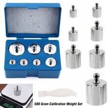 Precision Balance Calibration 1g-500g Weight Set Kit For Digital Pocket Scale UK - Silver - View 3