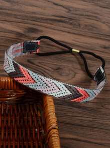 1条优雅复古波西米亚风撞色高弹力发带，适合女士度假旅行、海外海滩装扮、日常穿搭、派对聚会、朋友聚会等场合，也可作为波西米亚风头巾、吸汗发带、校园用品、大学用品、秋冬季发带、女士度假装扮发饰、优雅围巾、柔软头巾等。 - 彩色 - 查看 14