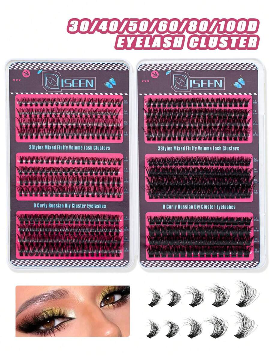 Książka o rzęsach o różnych długościach, przedłużanie rzęs w kępkach DIY, ekspozytor sztucznych rzęs do salonów makijażu, tacki na pojedyncze rzęsy w wielu rozmiarach, książka o kępkach rzęs, przedłużanie sztucznych rzęs, przedłużanie rzęs w kępkach DIY w domu, makijaż - D - Zobacz 1