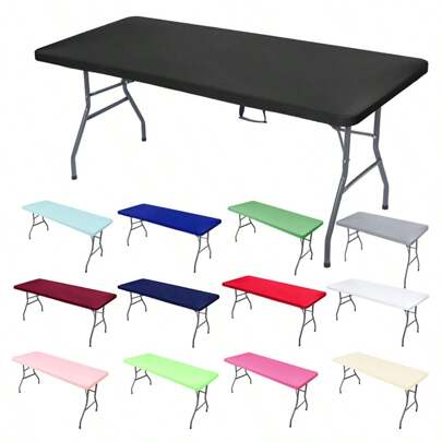 "Durable" Indoor-Beauty Stretchable Rectangle Tablecloth - Perfect For Folding Tables, Indoor & Outdoor Use, Picnics, For Parties And Camping Table Cloths For Round Tables Table Cloths For Rectangle Tables (Multiple Colors And Sizes Available)