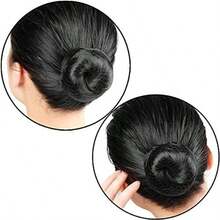 2/3pcs Elastic Invisible Hair Nets, Suitable For Food Service, Ballet Buns, Sleeping - Black - View 3