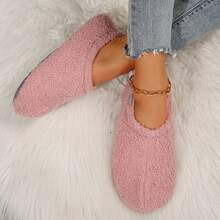 Women's Slippers Boots Memory Foam Fuzzy Booties House Shoes Winter Warm Indoor Outdoor - 粉色 - 查看 4