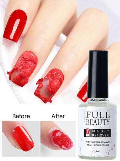 قطعة أثر الأظافر العجيبة جل إزالة طلاء أظافر جل، يزيل طلاء أظافر جل من دون أداة حفر بسهولة وبسرعة