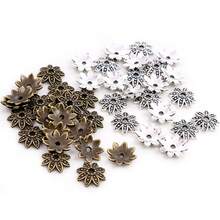 50pcs 8mm 10mm Beads Cap Zinc Alloy Metal Flower Shape Spacer Bead End Caps Findings For DIY Jewelry Making End Caps - Beas Caps - View 6