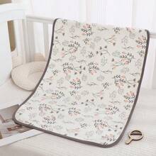 1pc 100% Cotton Waterproof & Breathable Reusable Incontinence Pad, Baby Crib Mattress Protector, Stroller, Bassinet, Car Seat, Menstrual Pad, Elderly Care, Pet Mat, Suitable For Children Dorm, Back To School