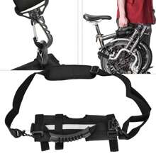 Portable Foldable Bicycle Shoulder Strap, Foldable Bike Accessories, Universal Scooter Handle - Black - View 2