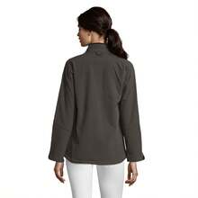Womens/Ladies  Soft Shell Jacket (Breathable, Windproof And Water Resistant) (Charcoal) - Dark Grey - View 4