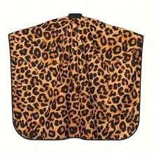 Leopard Pattern Hairdressing Gown,Professional Hairdresser Cape,Haircut Cloth - Black - View 5