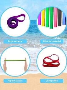 20/15PCS Silicone Towel Straps For Beach Chairs, Stretchable Beach Chair Straps, Windproof Beach Towel Straps, Colorful Beach Chair Clip Straps, Beach Towel Holder Straps For Pools And Cruise Ships, Beach Essentials, Travel Essentials Holiday Essentials Holiday Travel Bag Travel Accessories