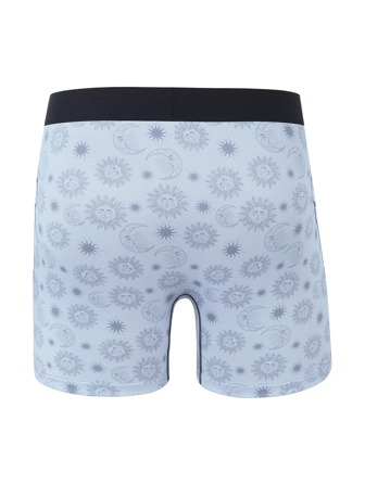 4 ชิ้น กางเกงกล่อง กางเกงในชาย/วัยรุ่น พิมพ์ลายเล็บมาร