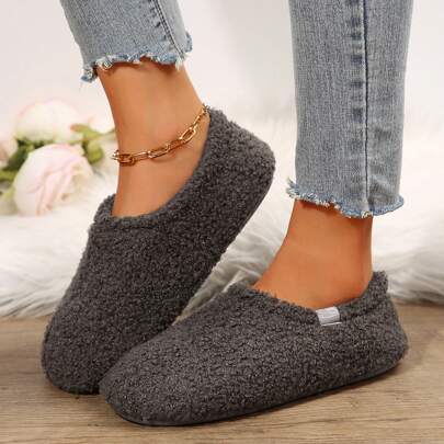 Women's Slippers Boots Memory Foam Fuzzy Booties House Shoes Winter Warm Indoor Outdoor