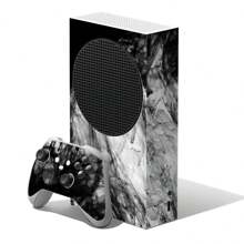 Series S Game Console Skin Sticker - Scratch Resistant, Water-Resistant, Vibrant Full Coverage Decal For Ultimate Protection And Personalization(Lightning, Geometric, Ink Drawing, Wood Color Style) - Multicolor - View 14
