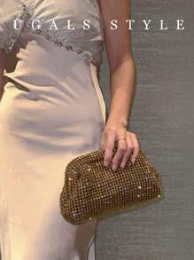 Bolso de noche de lujo 2025 para mujeres, clutch de acrílico con diseño de argyle, impermeable y de asa cruzada, ideal para fiestas, bodas, cenas/banquetes, que combina con vestido de novia, vestidos de fiesta, vestido de graduación y vestidos formales de mujer