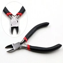 1 Piece Stainless Steel Needle Nose Pliers Multifunctional DIY Jewelry Making Handmade Tool Black Handle - Black - View 14