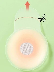 5 Cặp Miếng Dán Nâng Ngực & Dán Núm Vú Có Thể Tái Sử Dụng Cho Phụ Nữ, Phù Hợp Với Phụ Nữ Có Ngực Nhỏ Và Da Tròn Dây Đeo Nâng Ngực Bằng Silicon, Giúp Nâng Ngực Lên Trên Bằng Miếng Dán Ngực Bằng Silicon, Ngăn Không Cho Vùng Kín Bị Lộ Ra - Màu be - Xem 5