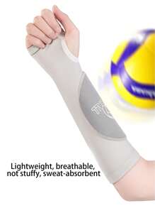 1 paire de manchon de bras et de protecteur de coude de compression respirante unisexe pour le basket-ball et le volley-ball, pour l'entraînement sportif, multicolore