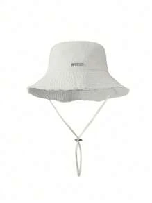 1 pezzo Cappello da pescatore da donna con coulisse sul bordo, in tessuto morbido, antivento, alla moda, adatto per uso quotidiano, pendolarismo, viaggi, vacanze e regalo di Ognissanti